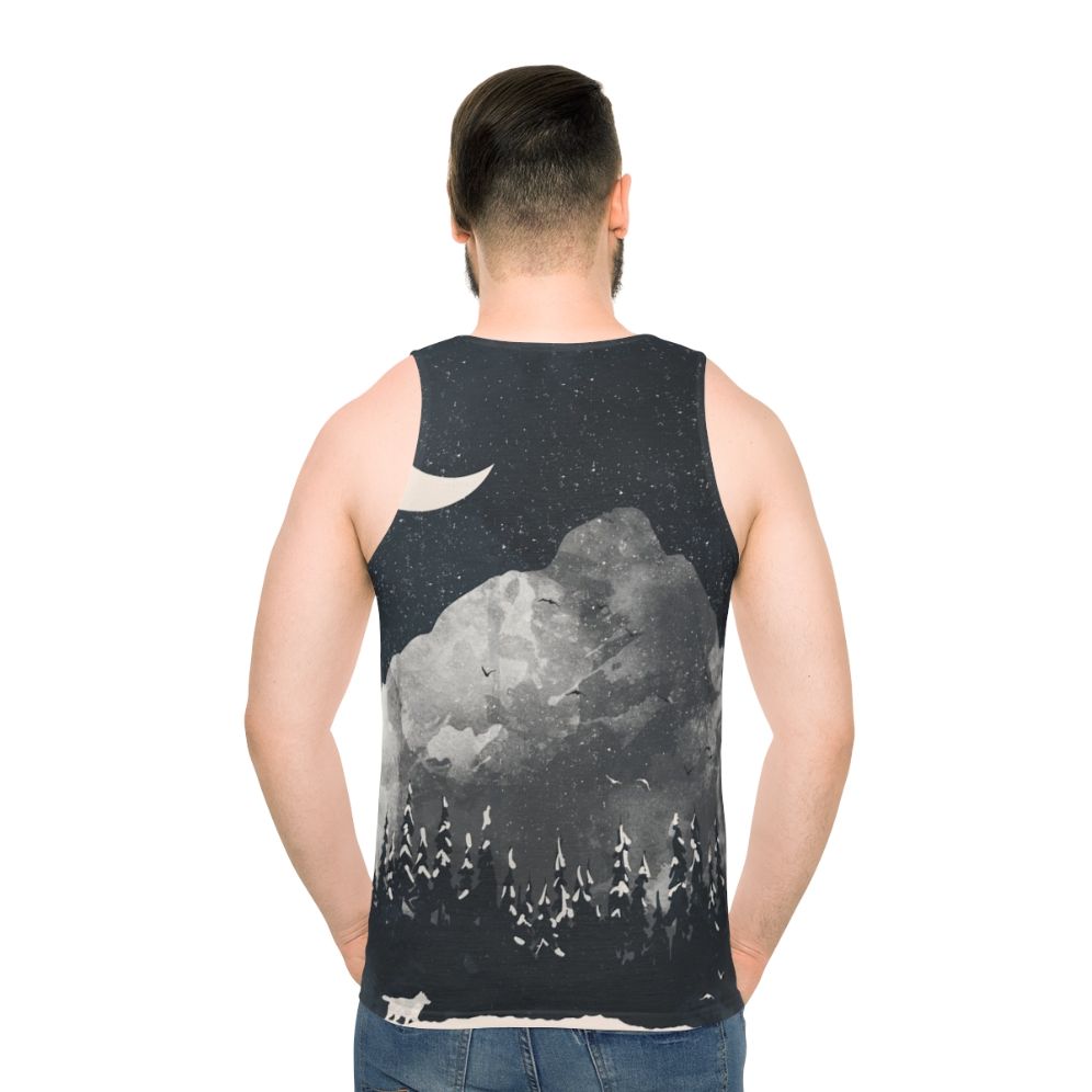 Winter Wolf Nature Inspired Unisex Tank Top