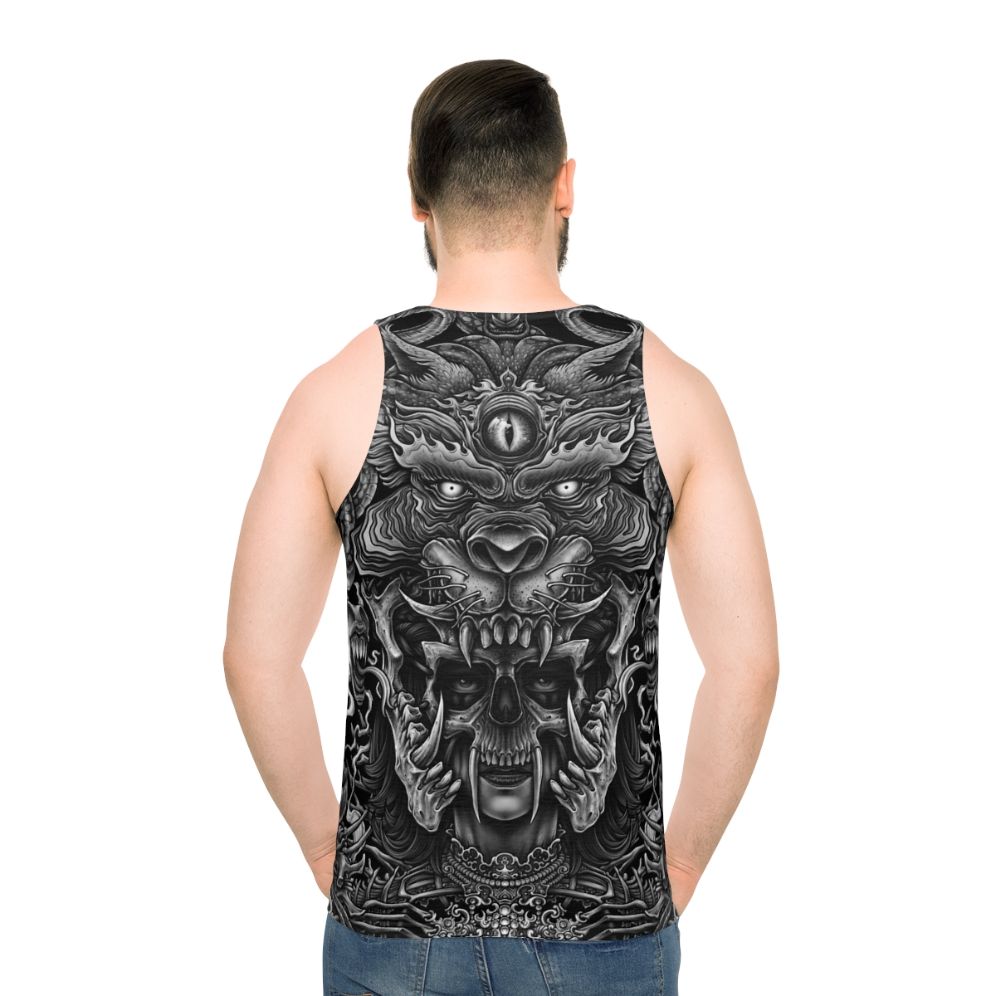 Winya No 129 Unisex Tank Top in Dark Gothic Fashion