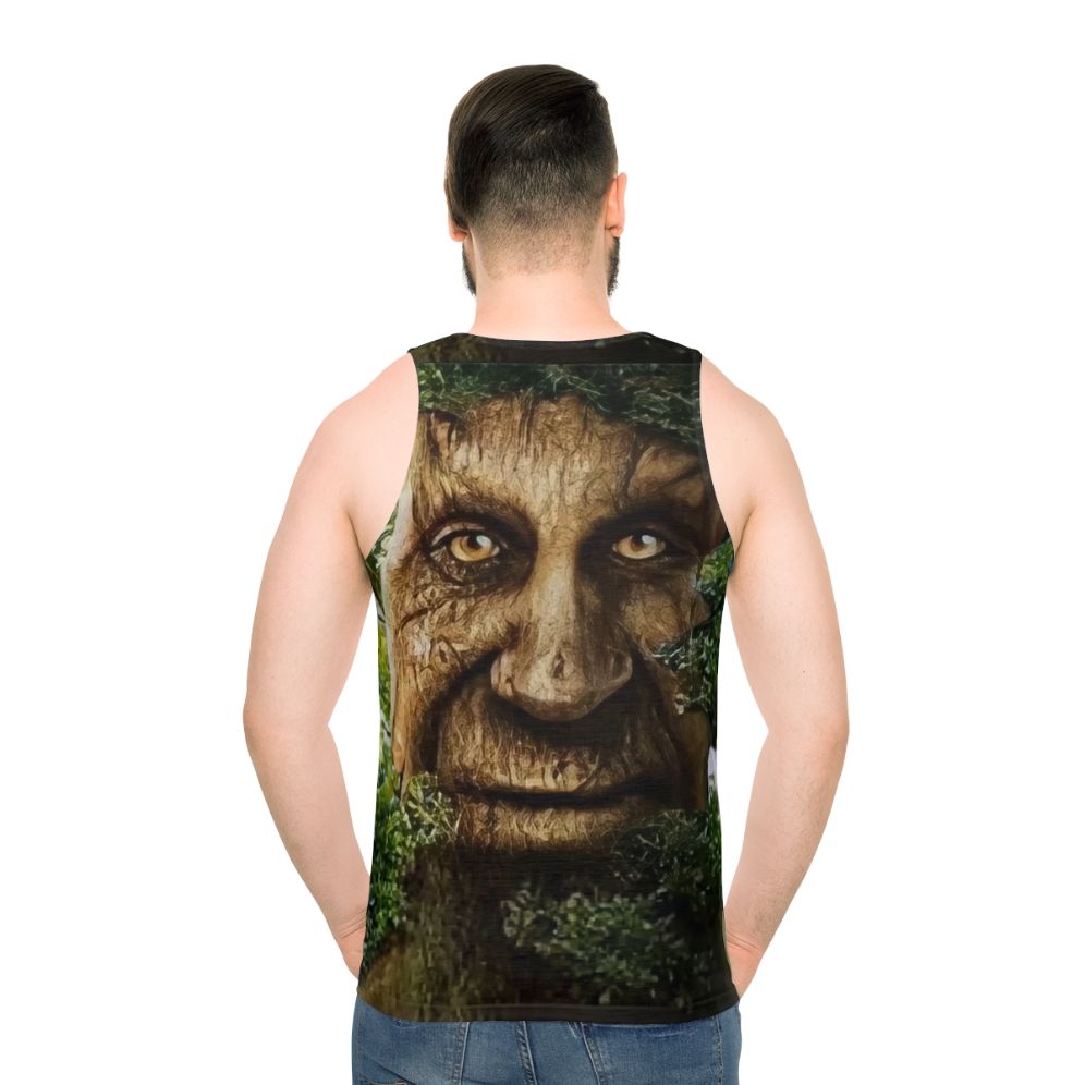 Unisex tank top with a wise tree meme design