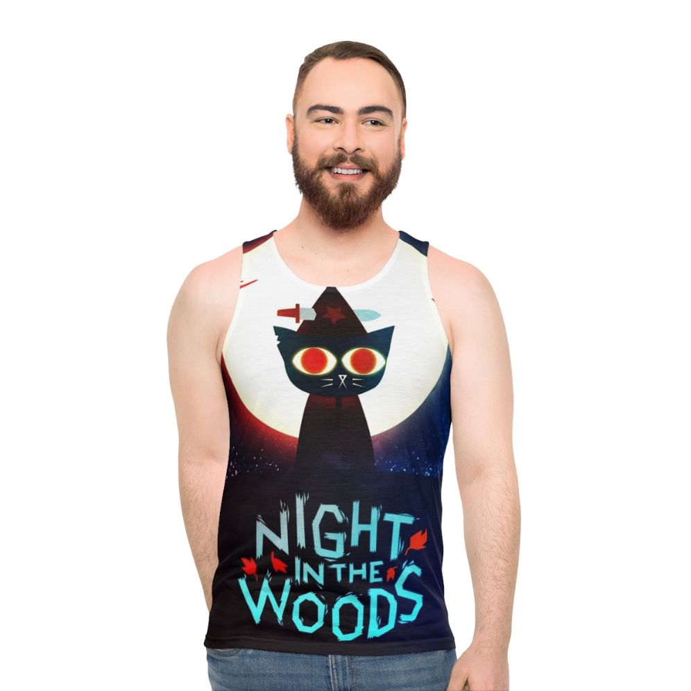Witch dagger unisex tank top featuring Night in the Woods horror theme