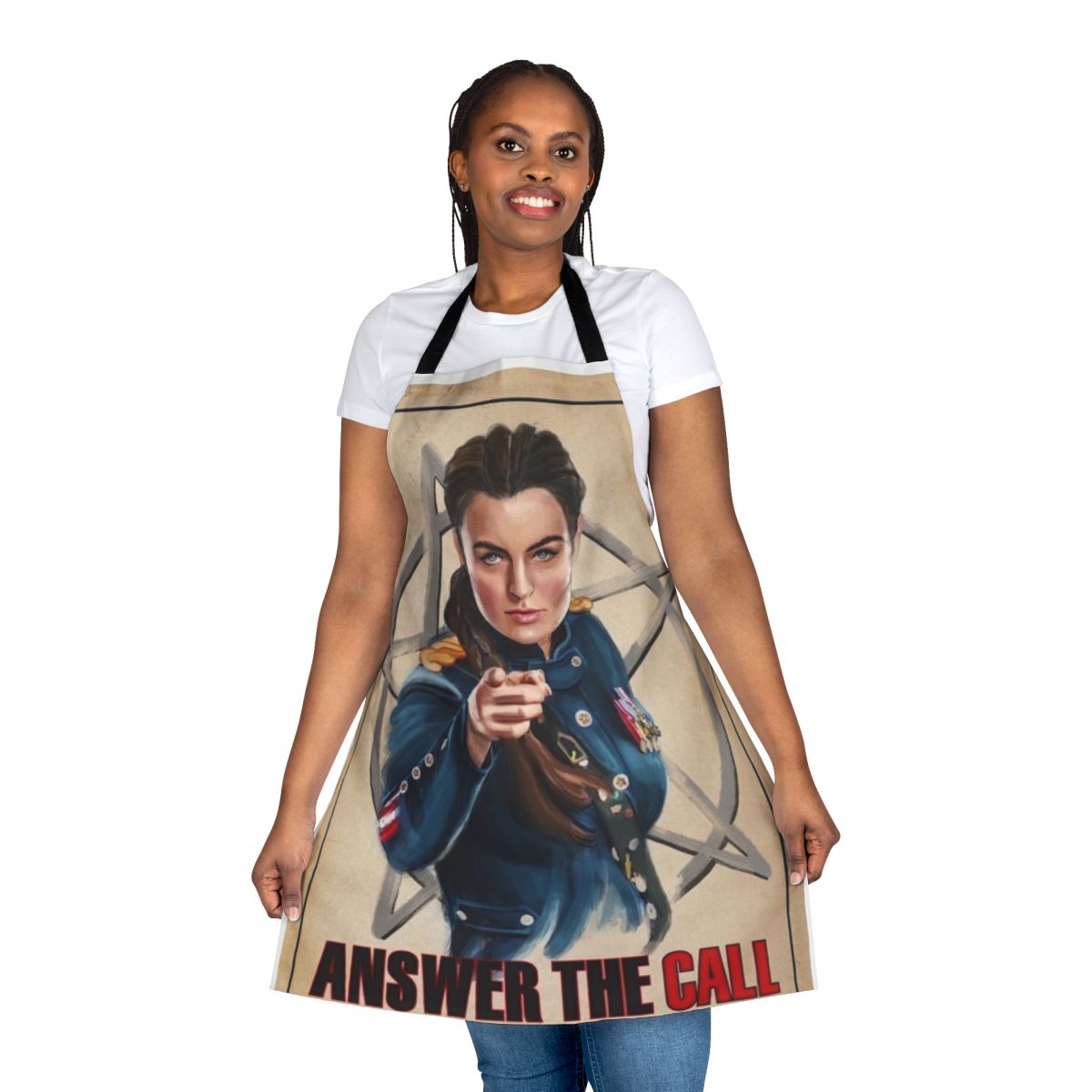 Witchcraft Pride Apron with Raylla, Scylla, Raelle, Tally, Abigail, and Alder designs