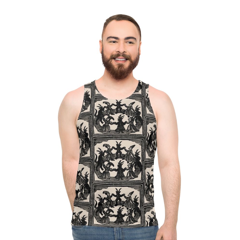 Witches Circle Dance Unisex Occult Tank Top