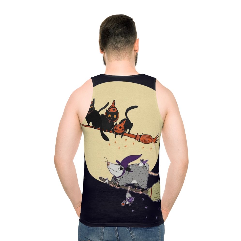 Witches Familiar Unisex Halloween Cat Tank Top