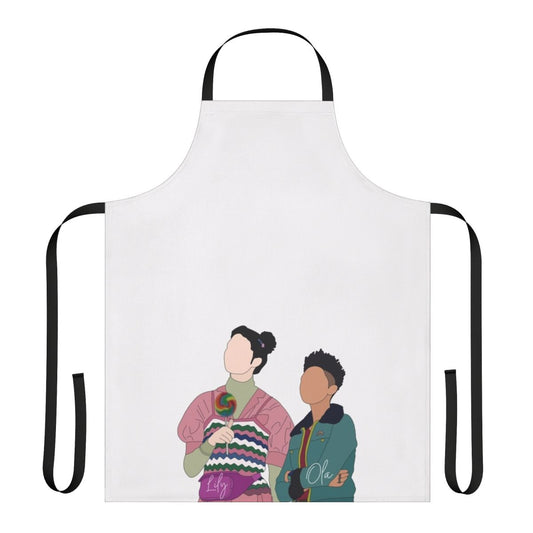 Sex Education Themed Apron with Characters Maeve and Ola