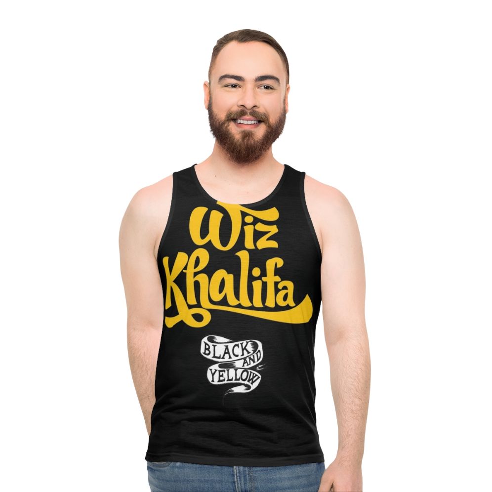 Wiz Khalifa inspired unisex tank top with music logo