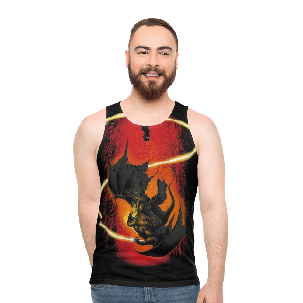 Wizard and Demon Unisex Tank Top
