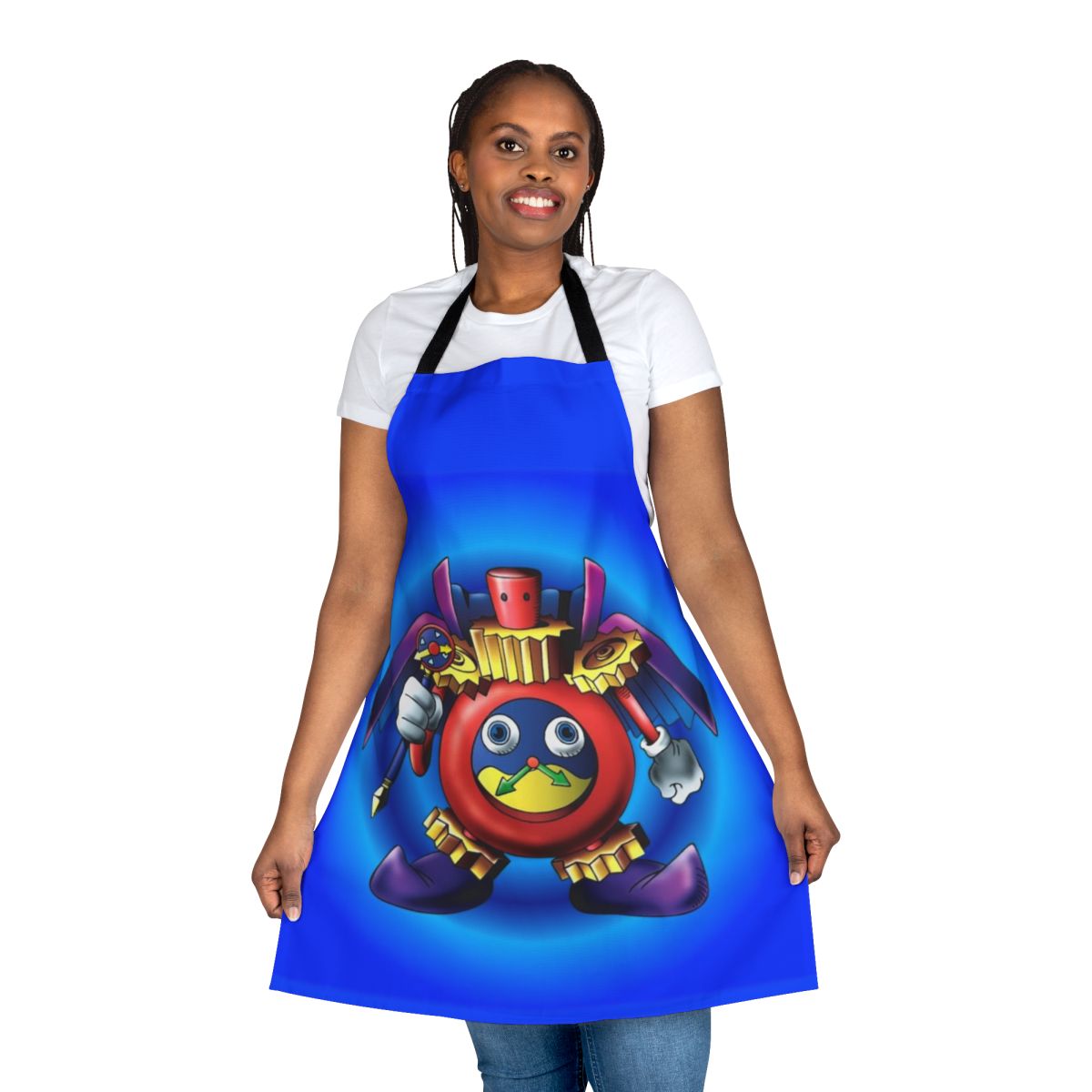 Apron featuring the Time Wizard from the Yugioh anime and manga series