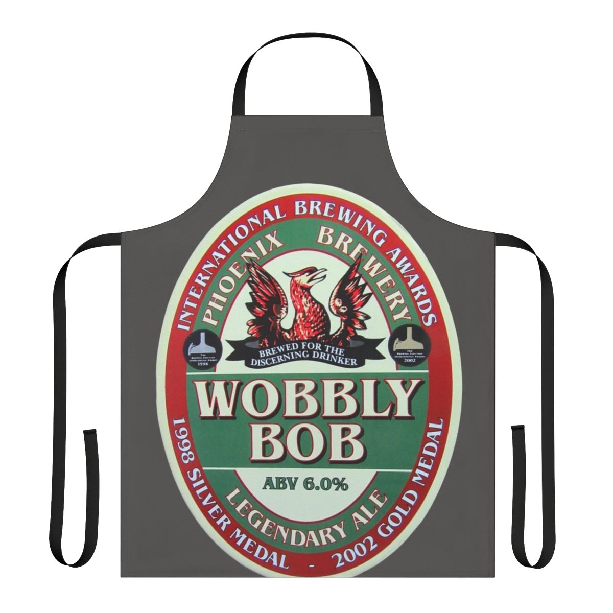 Wobbly Bob-inspired apron with ale, beer, and pub-themed design