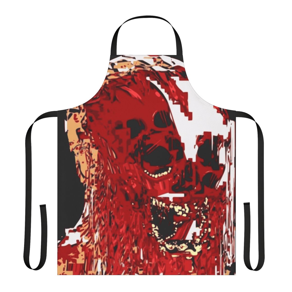 Wojak horror scream design printed on a high-quality apron