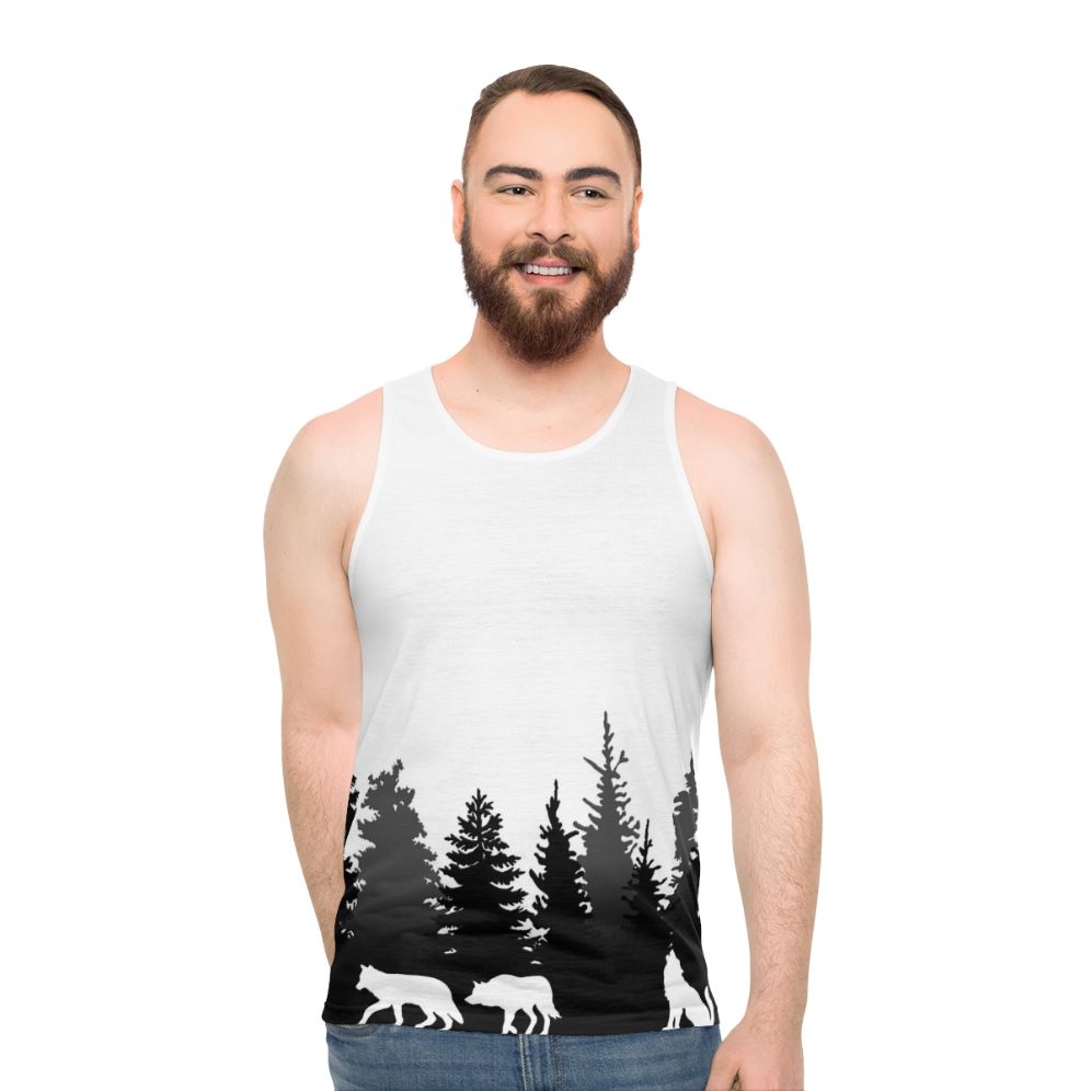 Wolves Unisex Nature Inspired Tank Top