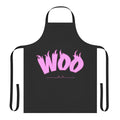 Woo Ah Indie Pop Star Apron with music, pop, and aesthetic design