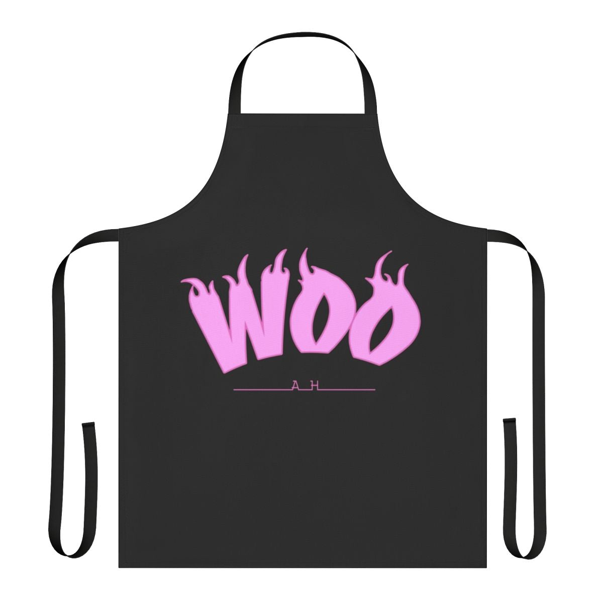 Woo Ah Indie Pop Star Apron with music, pop, and aesthetic design