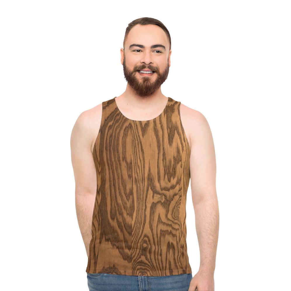 Wood Grain Unisex Tank Top