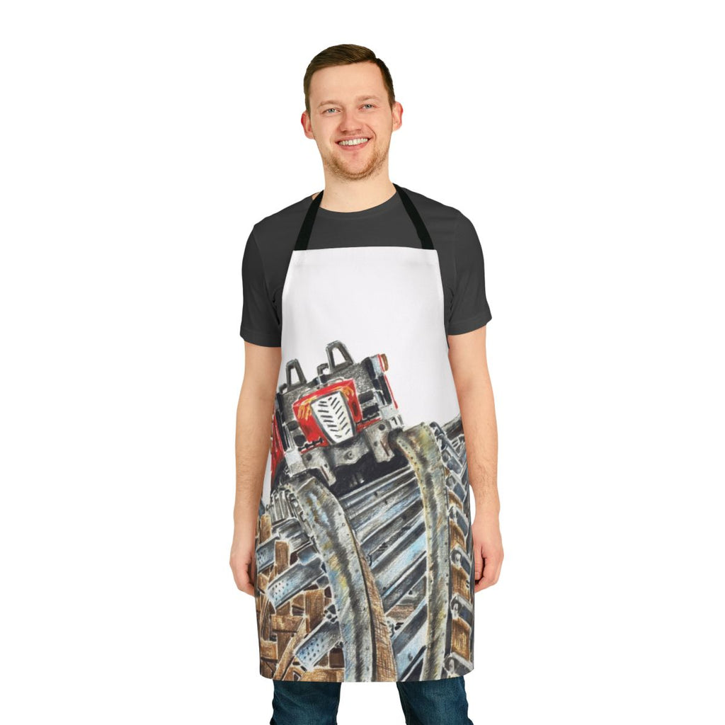 Apron featuring the iconic Lightning Rod roller coaster at Dollywood theme park