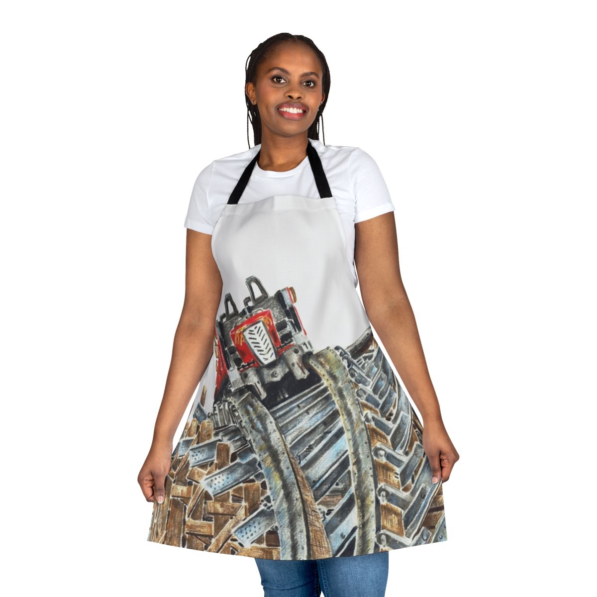 Apron featuring the iconic Lightning Rod roller coaster at Dollywood theme park