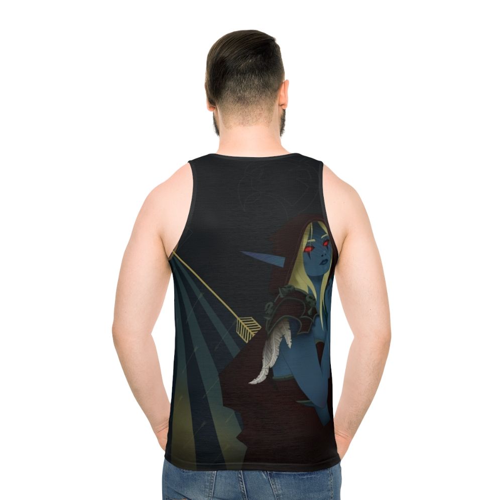 World of Warcraft Lady Sylvanas Windrunner Tarot Card Unisex Tank Top