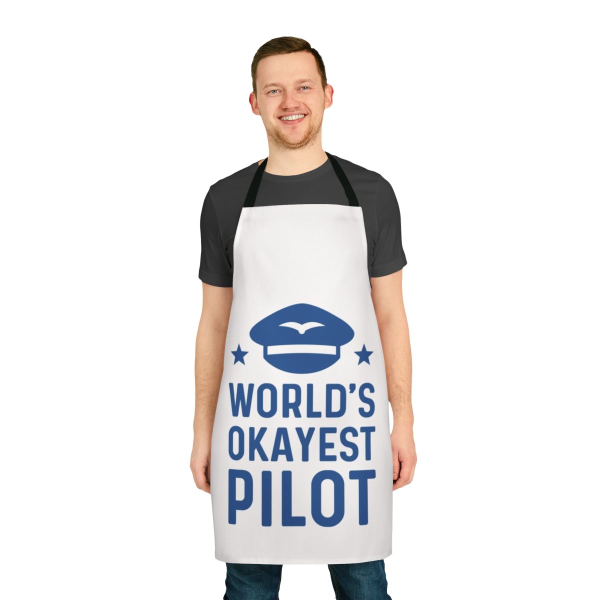 Worlds Okayest Apron for Engineers and Professionals - Funny Occupation Humor Apron