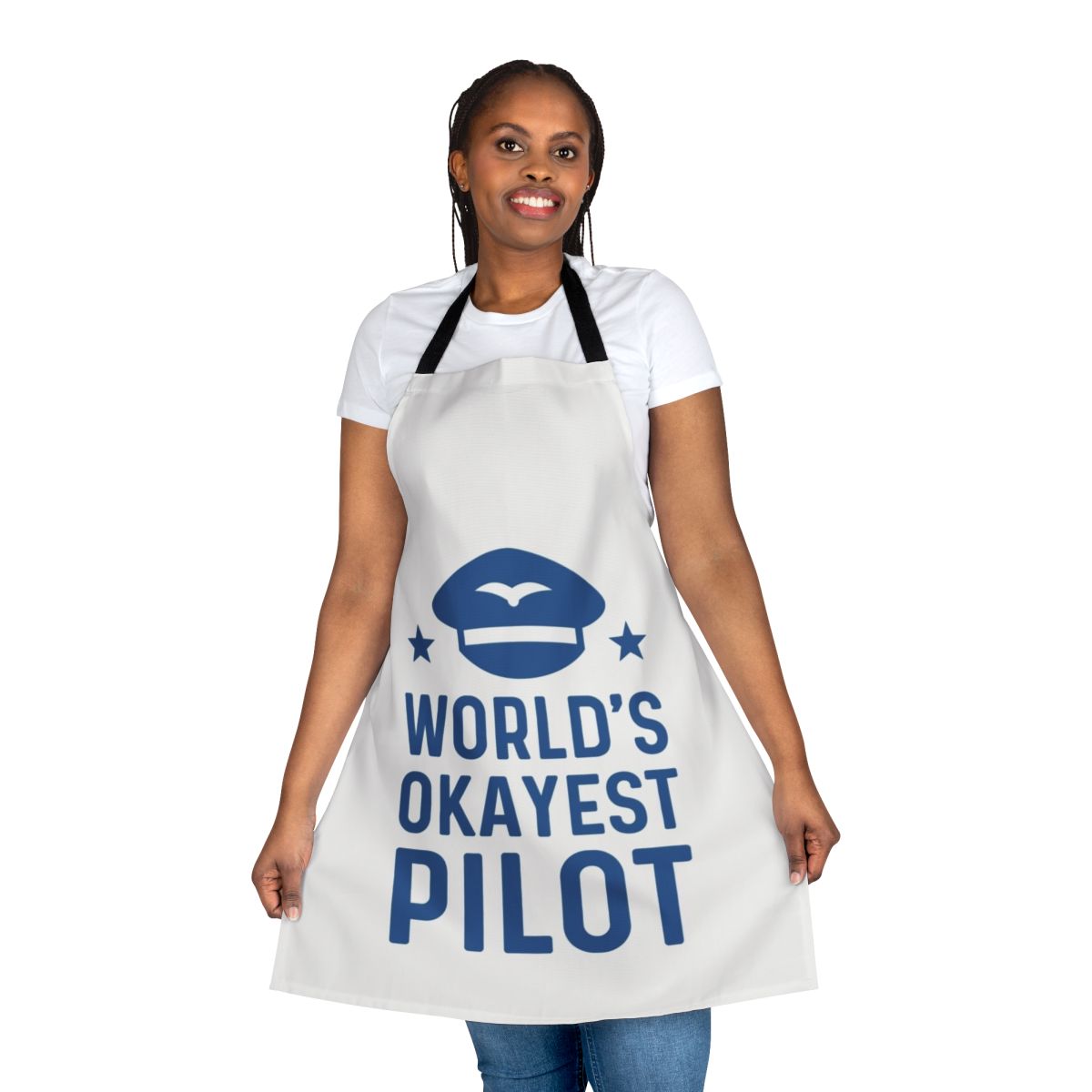 Worlds Okayest Apron for Engineers and Professionals - Funny Occupation Humor Apron