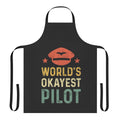 Worlds Okayest Apron - Humorous, Sarcastic Apron for Engineers and Occupations