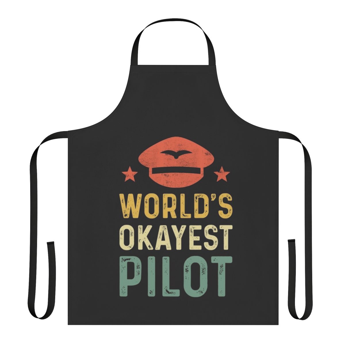Worlds Okayest Apron - Humorous, Sarcastic Apron for Engineers and Occupations