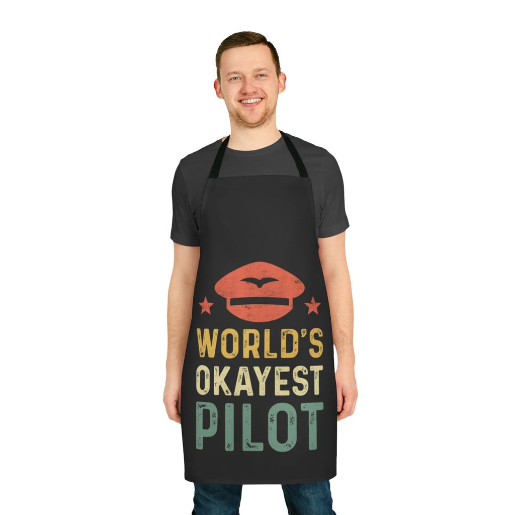 Worlds Okayest Apron - Humorous, Sarcastic Apron for Engineers and Occupations