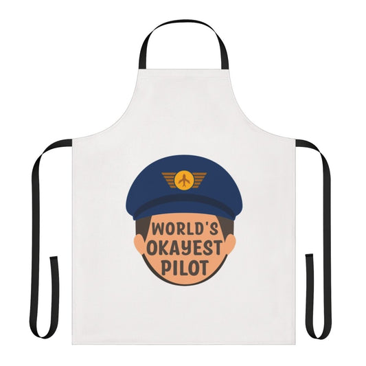 Worlds Okayest Apron - Funny Apron for Engineers, Careers, and Occupations