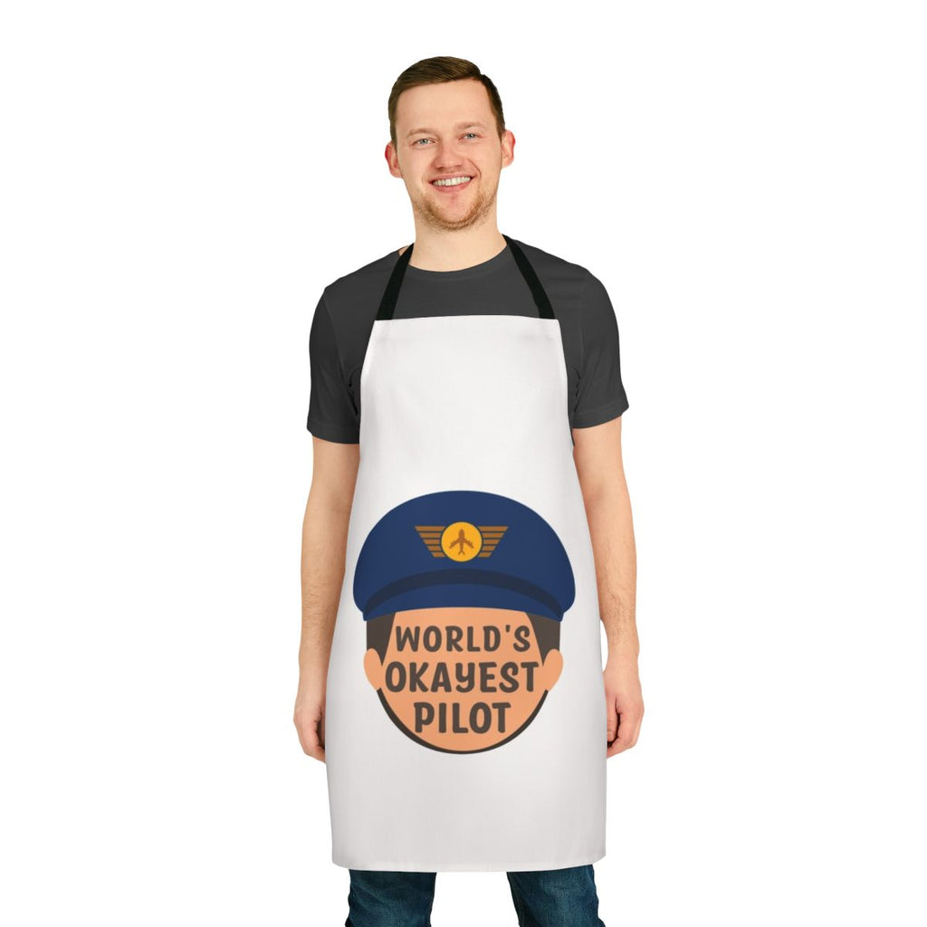 Worlds Okayest Apron - Funny Apron for Engineers, Careers, and Occupations