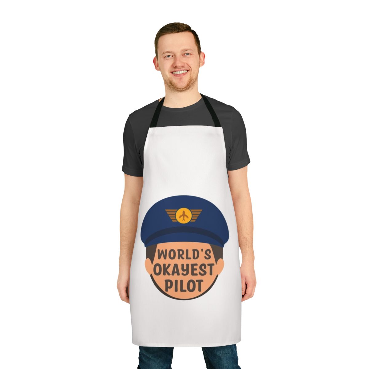 Worlds Okayest Apron - Funny Apron for Engineers, Careers, and Occupations
