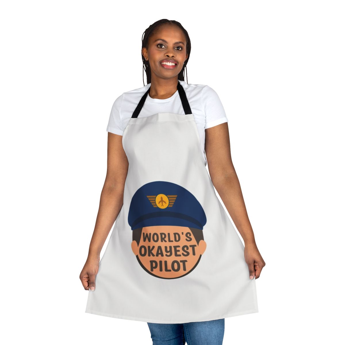 Worlds Okayest Apron - Funny Apron for Engineers, Careers, and Occupations
