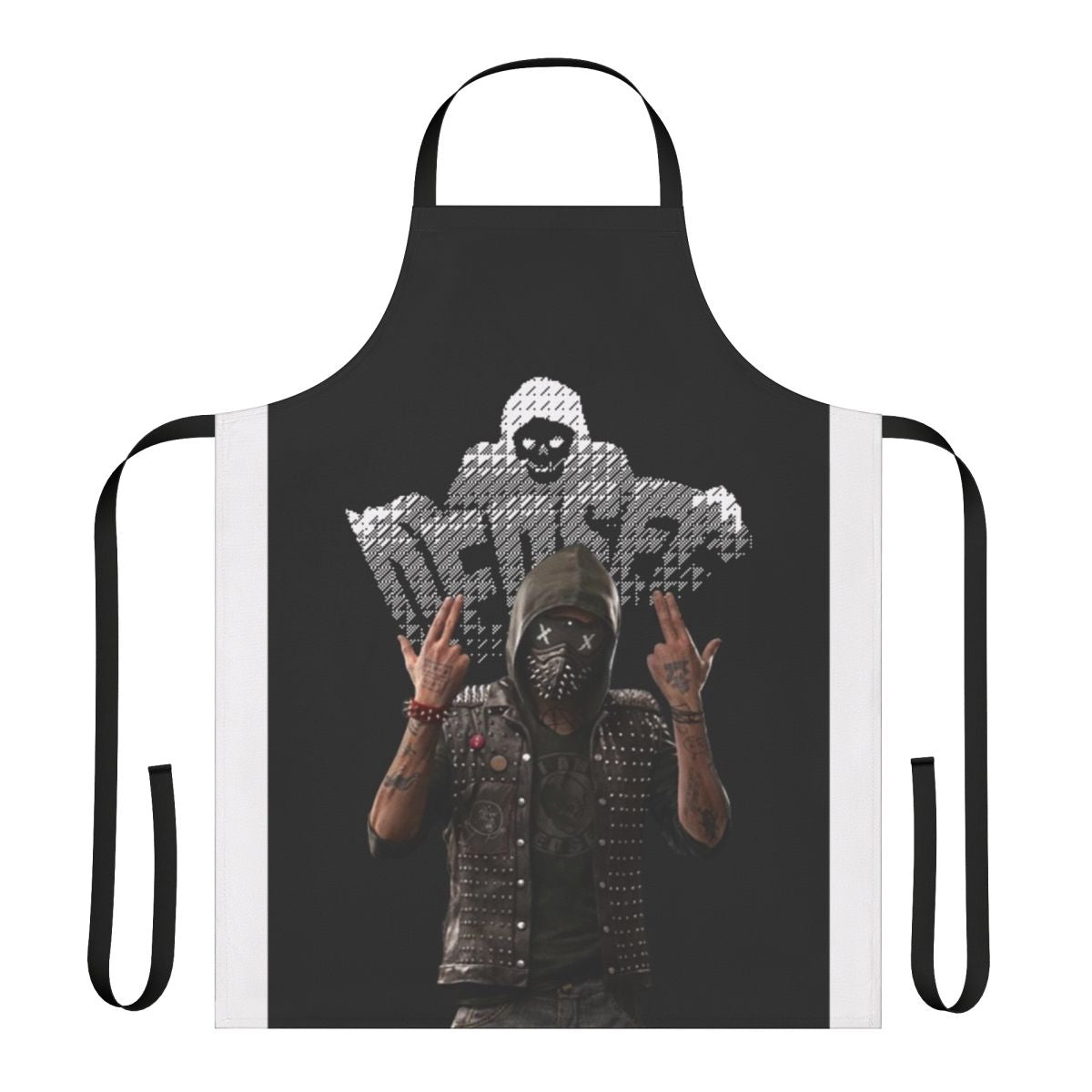 Wrench-themed apron inspired by the Watch Dogs video game series