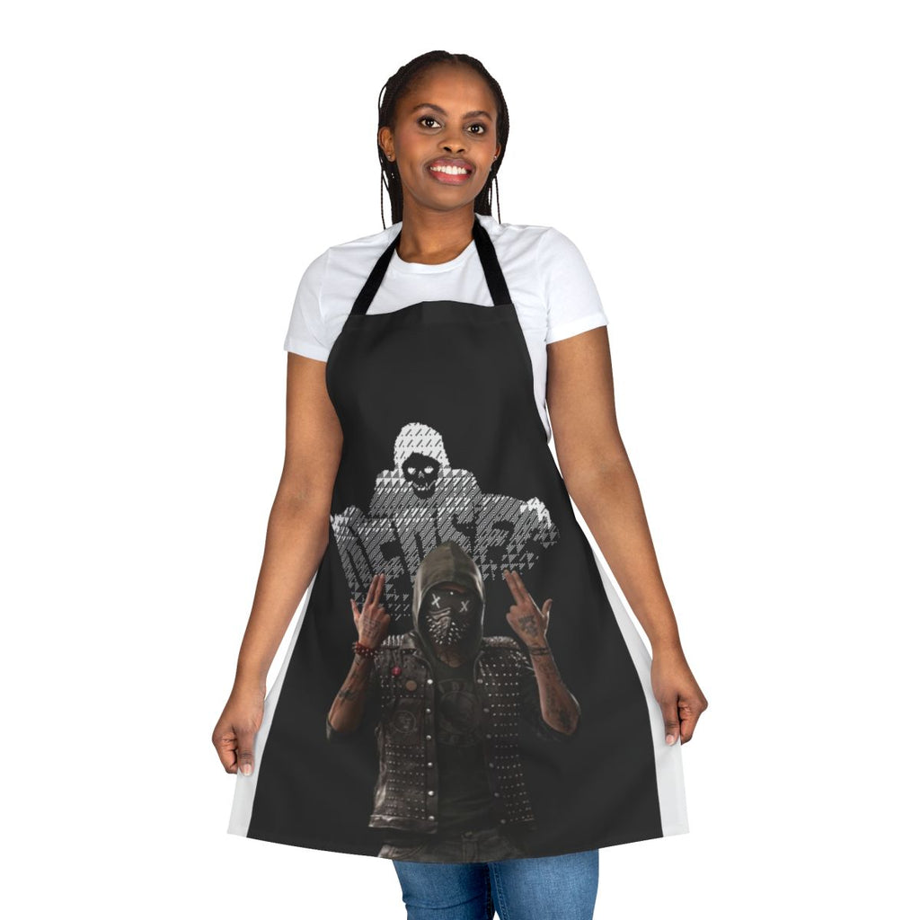 Wrench-themed apron inspired by the Watch Dogs video game series