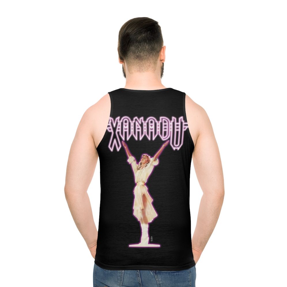 Retro-style Xanadu unisex tank top featuring Olivia Newton John