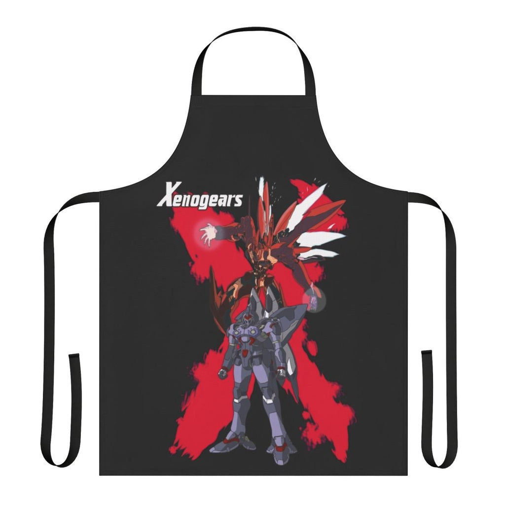 Apron featuring Weltall, the mech from the Xenogears video game