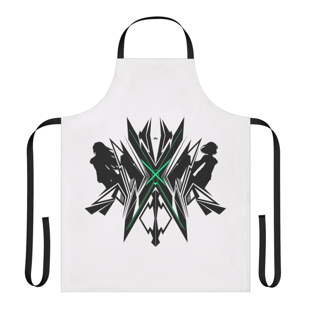 Xenoblade Chronicles 2 Pneuma-themed apron with a minimalistic cross design