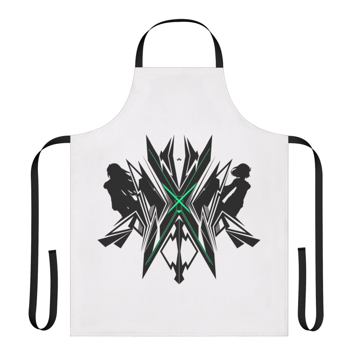 Xenoblade Chronicles 2 Pneuma-themed apron with a minimalistic cross design