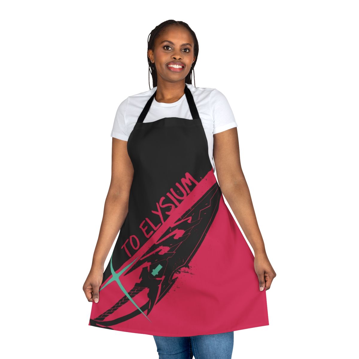 Xenoblade-inspired Pyra apron with anime-style design