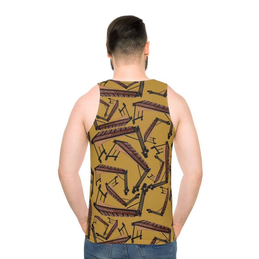 Xylophone musical instrument pattern unisex tank top
