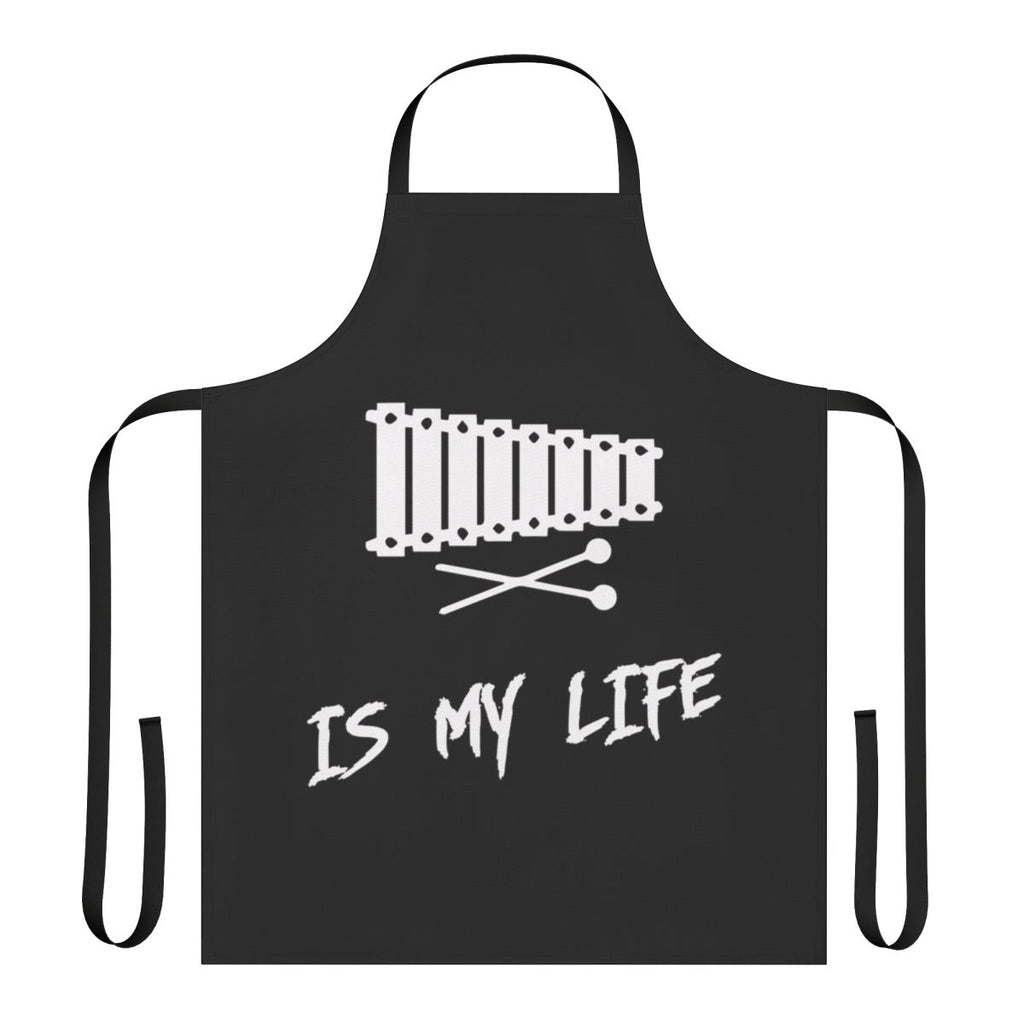Xylophone themed apron with musical notes design