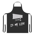 Xylophone themed apron with musical notes design