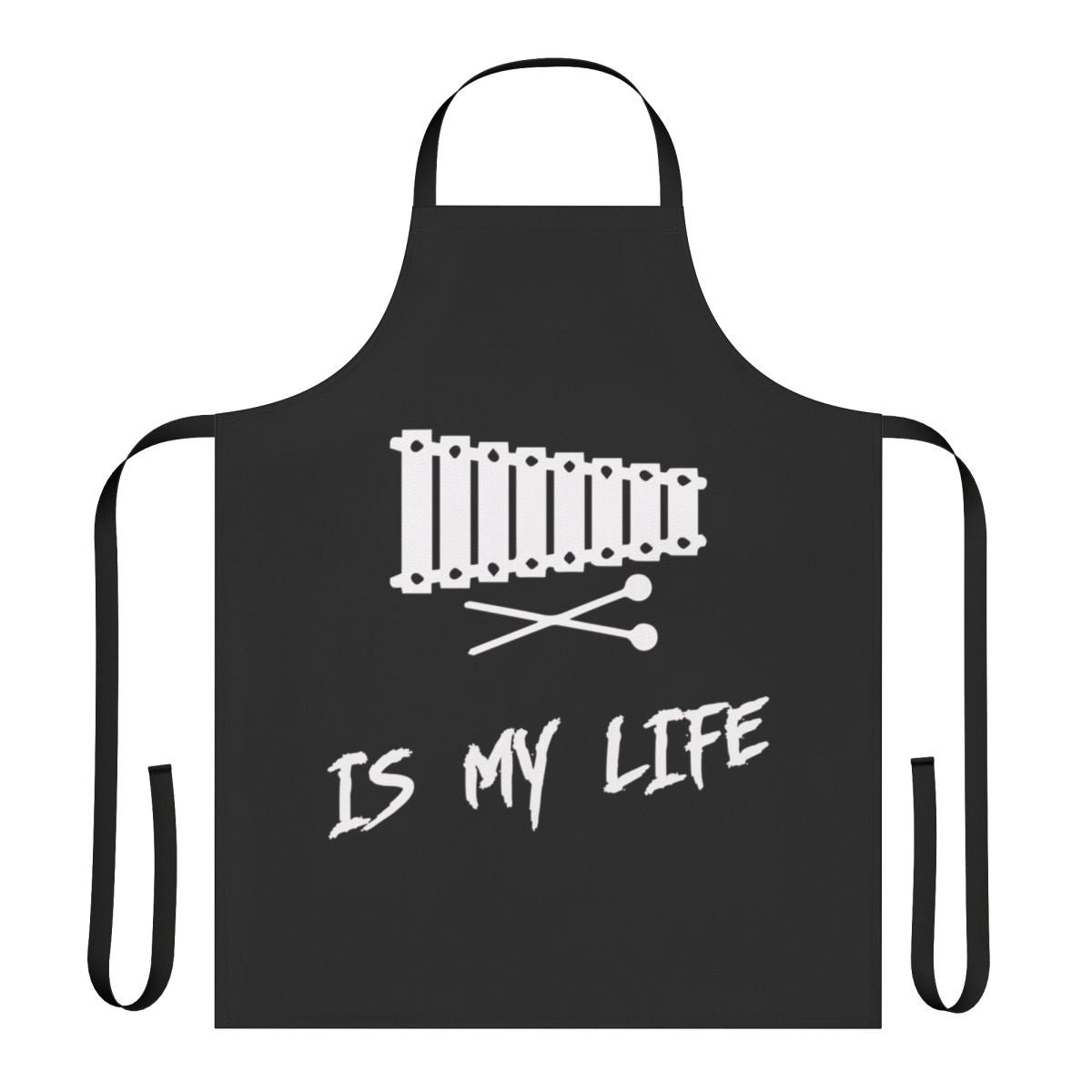 Xylophone themed apron with musical notes design