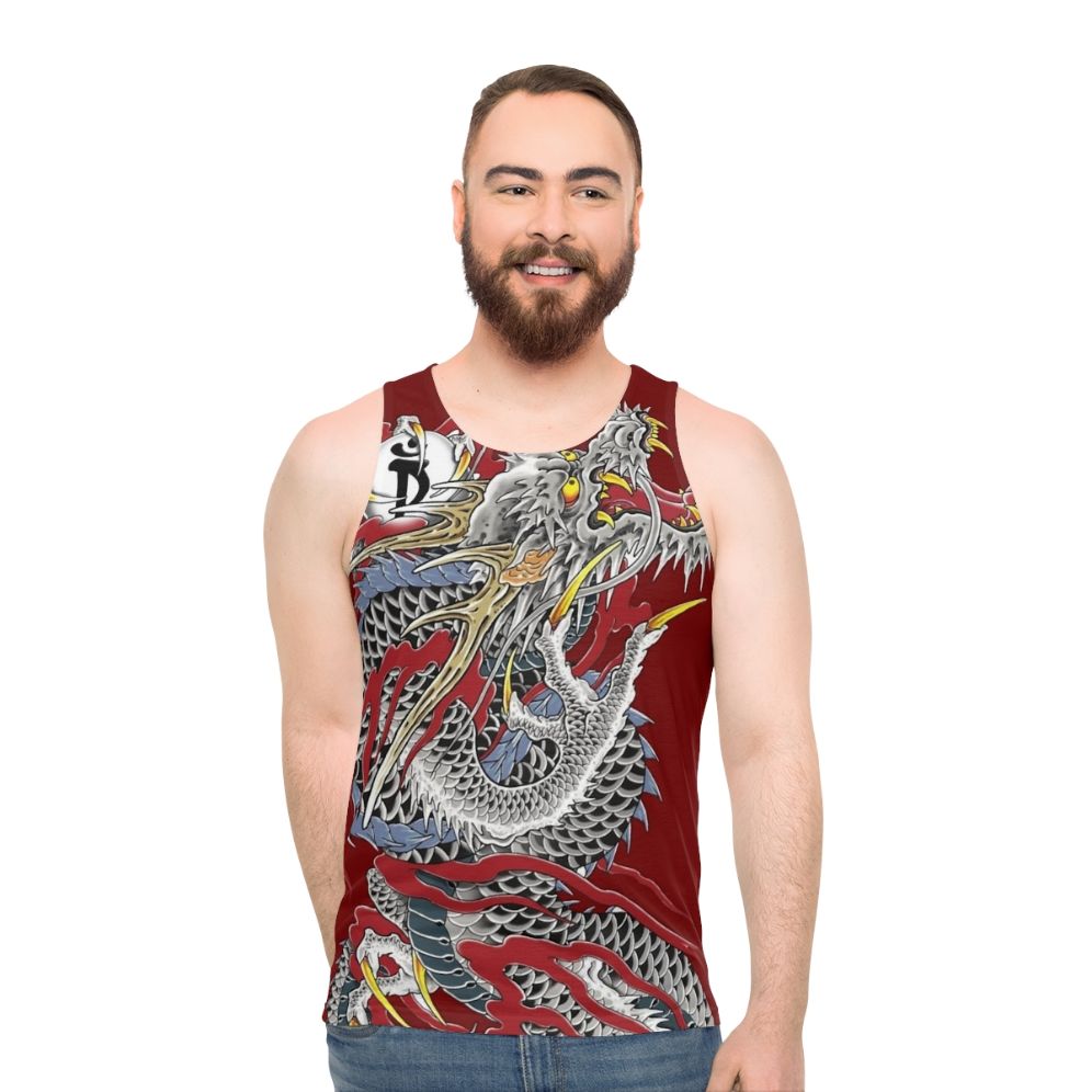 Yakuza Dragon Tattoo Unisex Tank Top