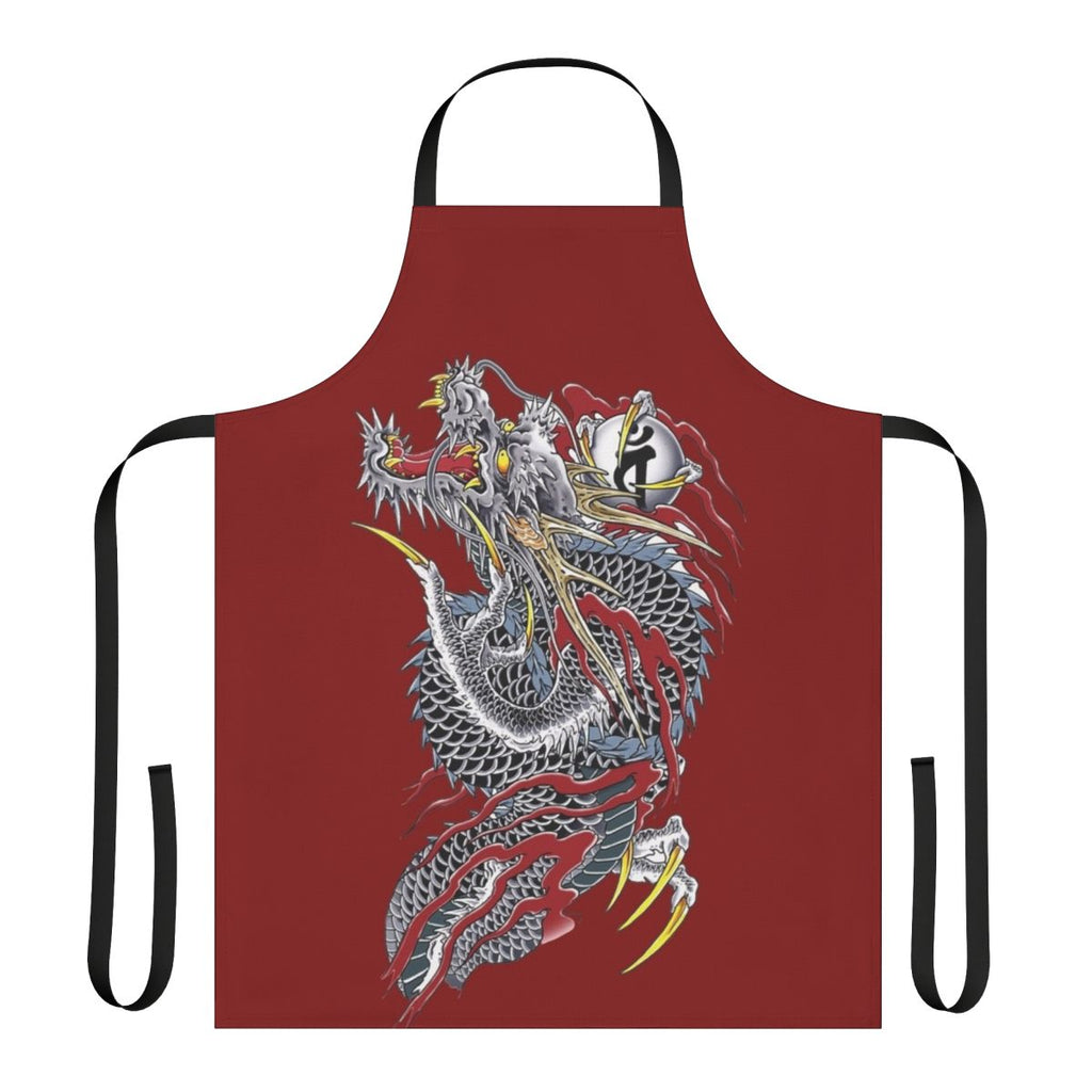 Yakuza-themed apron with Japanese-inspired design for gaming enthusiasts