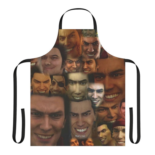 Stylized apron featuring the protagonist Kazuma Kiryu from the Yakuza video game series