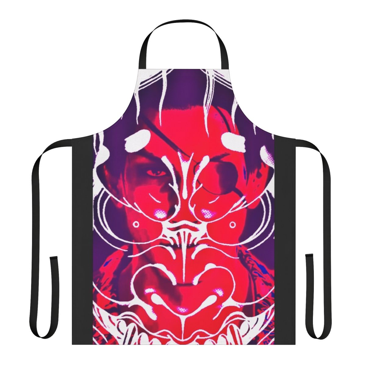 Yakuza-themed kitchen apron with Majima Goro design