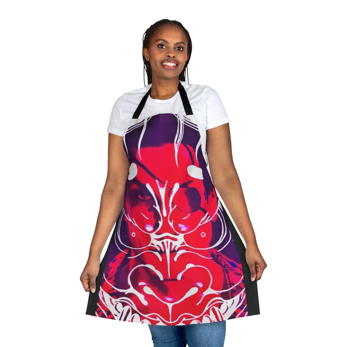 Yakuza-themed kitchen apron with Majima Goro design