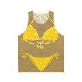 Yellow polka dot tank top