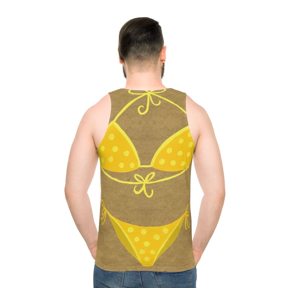 Yellow polka dot tank top