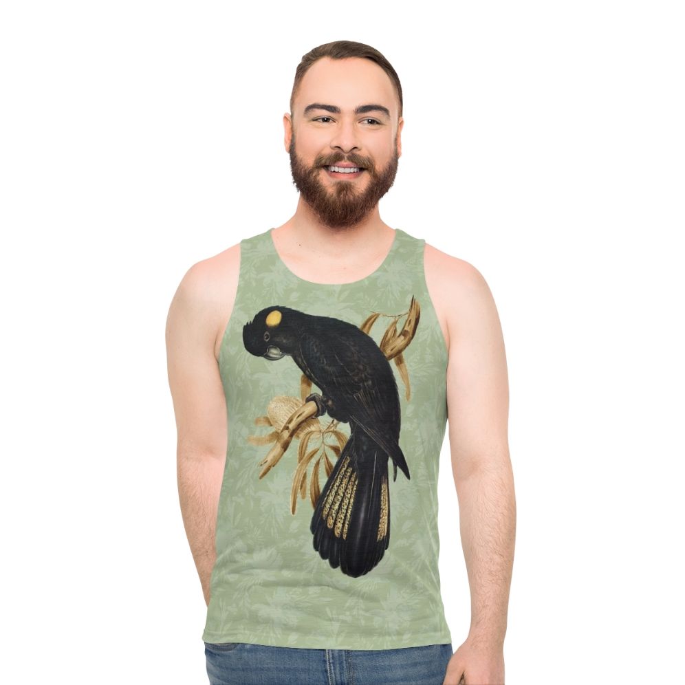 Yellow-Tailed Black Cockatoo Unisex Tank Top