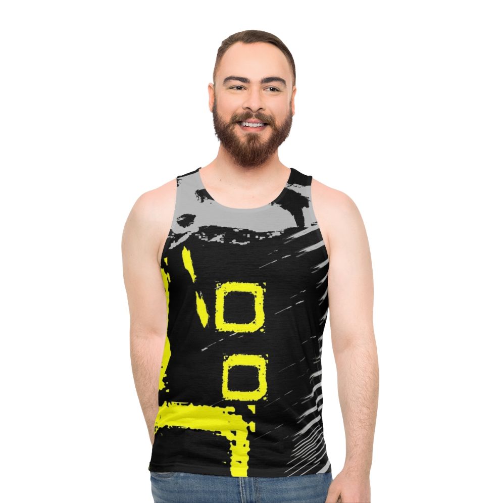 Comfortable yellow unisex tank top