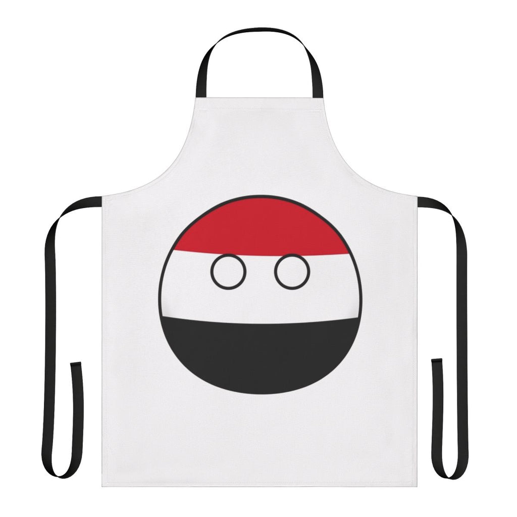 Apron featuring the Yemen countryball and a design highlighting Yemeni culture and history